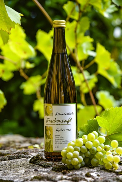 Rheinhessischer Traubensaft, Scheurebe, weiß